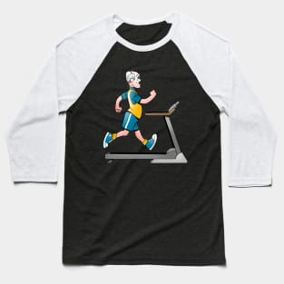 Man on a Treadmill Fitness Baseball T-Shirt